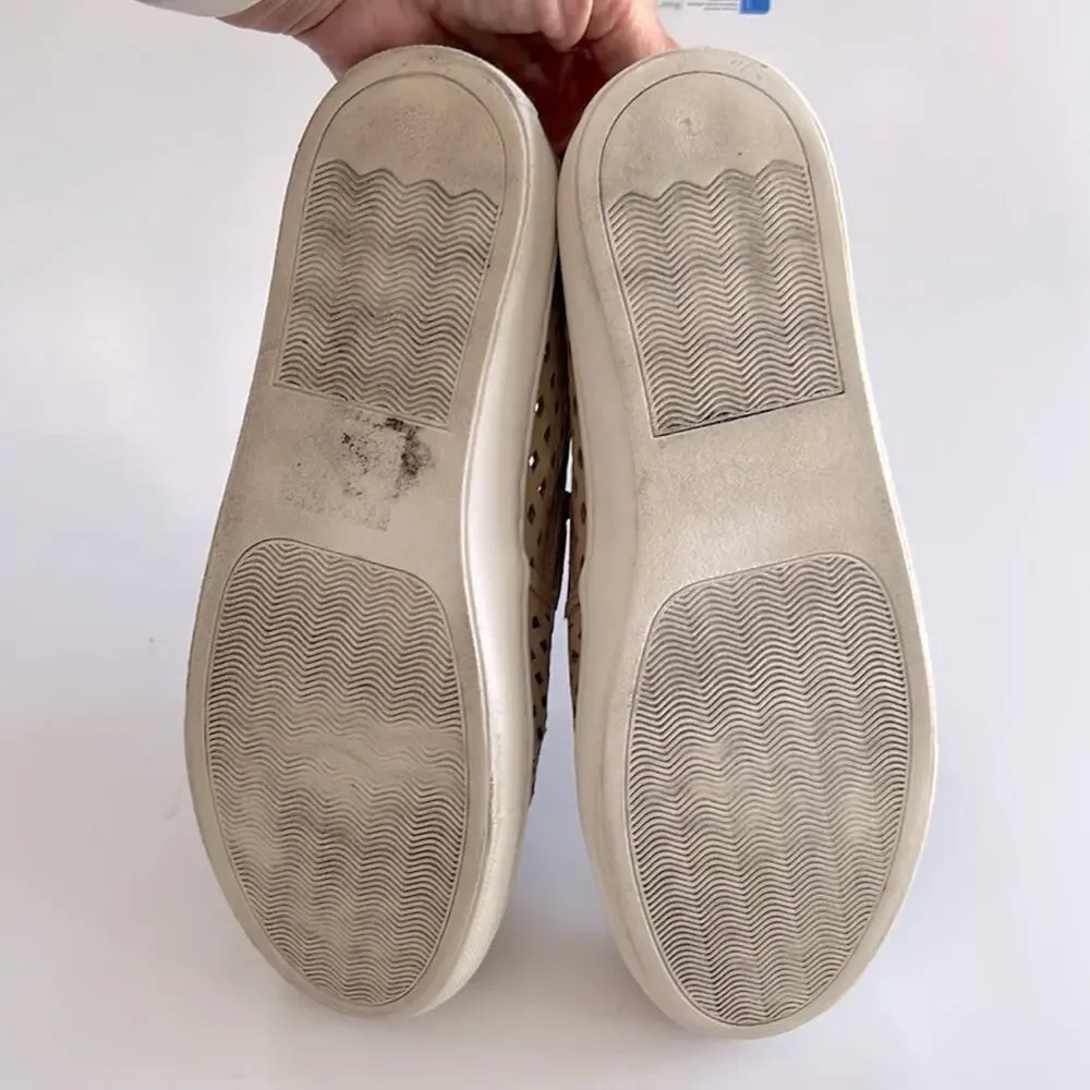 Steve Madden Zeena Cutout Slip On Tan Sneakers Women’s Size 7